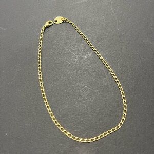 Vintage Avon Necklace, Ankle Bracelet Set Gold Tone Chains 10” & 8”